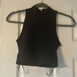 Bebe ribbed crop top